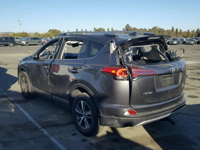 JTMRFREV8JJ183352 - 2018 TOYOTA RAV4 ADVEN GRAY photo 3