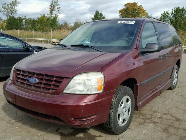 2FMZA51606BA02726 - 2006 FORD FREESTAR S BURGUNDY photo 2