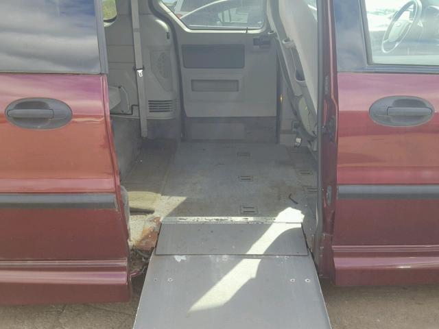 2FMZA51606BA02726 - 2006 FORD FREESTAR S BURGUNDY photo 9