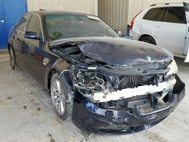 WBANB53557CP06259 - 2007 BMW 550 I BLUE photo 1