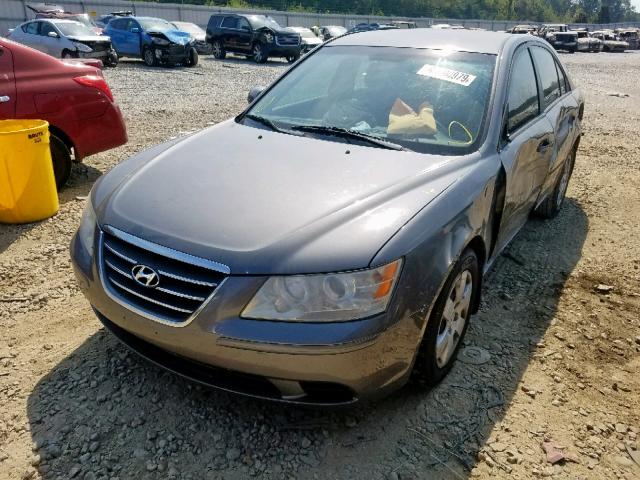 5NPET46C99H441776 - 2009 HYUNDAI SONATA GLS GRAY photo 2