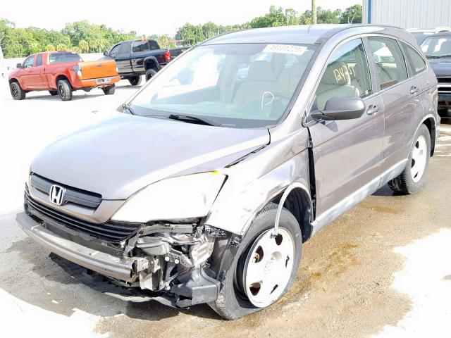 5J6RE38329L002895 - 2009 HONDA CR-V LX BROWN photo 2