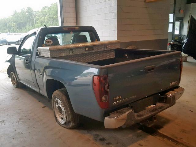 1GTCS149478153904 - 2007 GMC CANYON BLUE photo 3