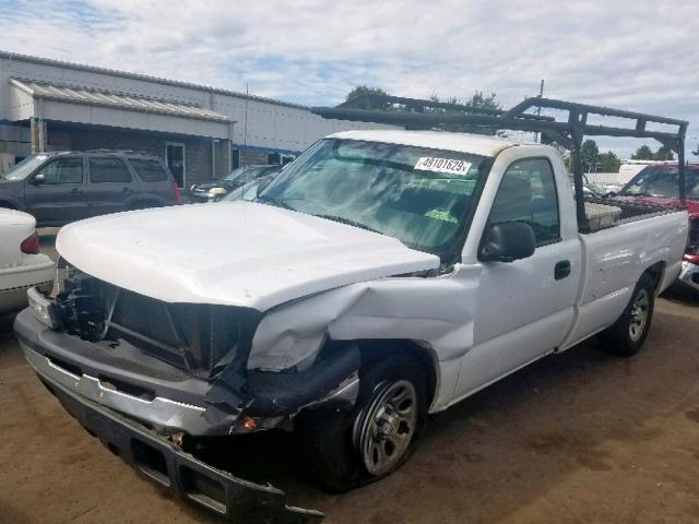 3GCEC14X66G274107 - 2006 CHEVROLET SILVERADO WHITE photo 2