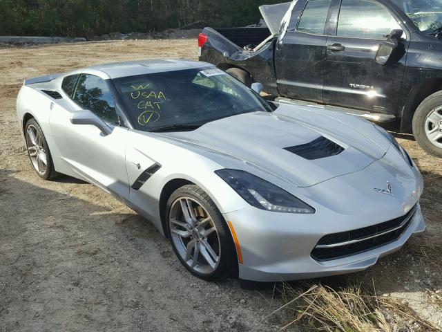 1G1YJ2D73E5129274 - 2014 CHEVROLET CORVETTE S SILVER photo 1