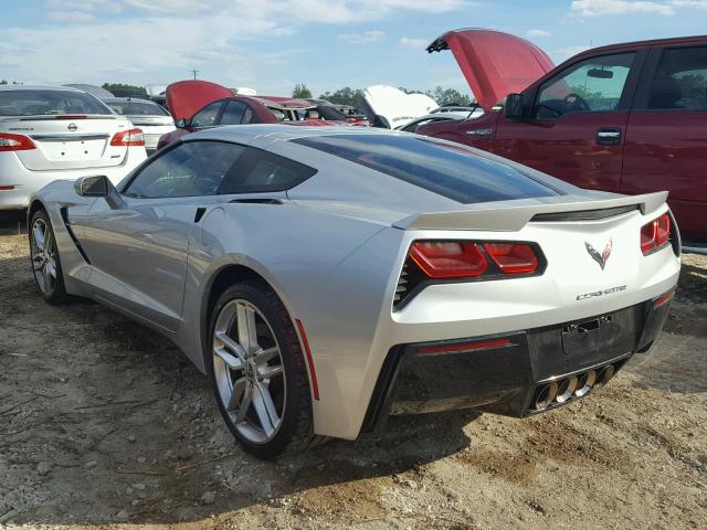 1G1YJ2D73E5129274 - 2014 CHEVROLET CORVETTE S SILVER photo 3