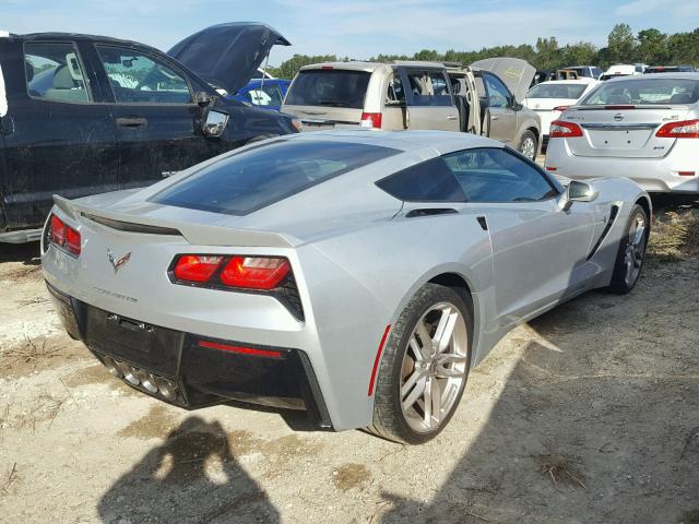 1G1YJ2D73E5129274 - 2014 CHEVROLET CORVETTE S SILVER photo 4