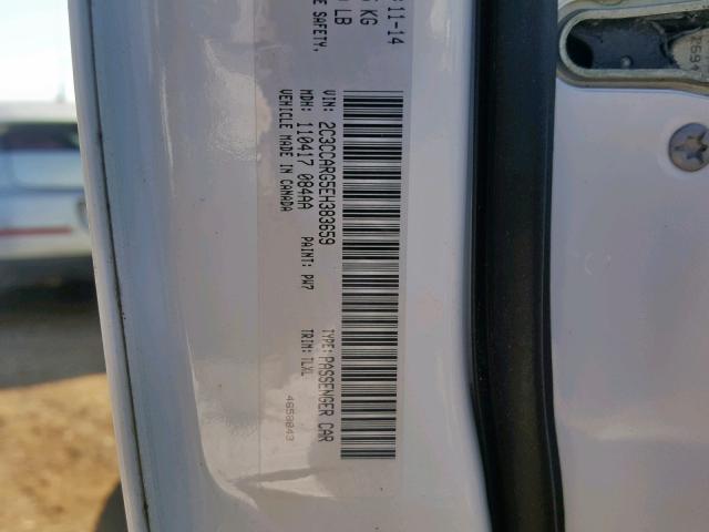 2C3CCARG5EH383659 - 2014 CHRYSLER 300 WHITE photo 10