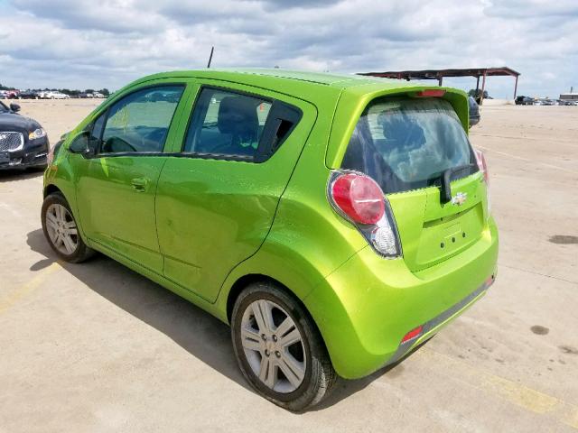 KL8CA6S9XEC492267 - 2014 CHEVROLET SPARK LS GREEN photo 3