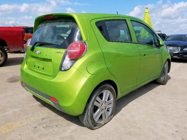 KL8CA6S9XEC492267 - 2014 CHEVROLET SPARK LS GREEN photo 4