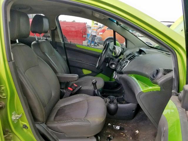 KL8CA6S9XEC492267 - 2014 CHEVROLET SPARK LS GREEN photo 5