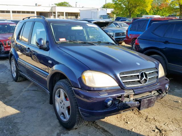 4JGAB74E2YA203910 - 2000 MERCEDES-BENZ ML 55 BLUE photo 1