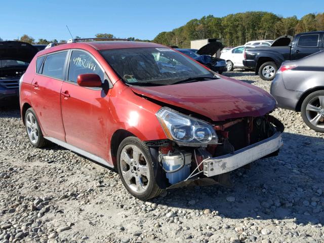 5Y2SM670X9Z420928 - 2009 PONTIAC VIBE RED photo 1