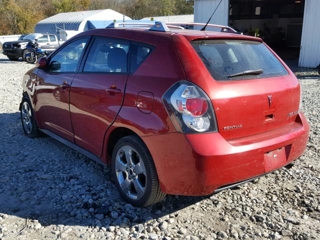 5Y2SM670X9Z420928 - 2009 PONTIAC VIBE RED photo 3