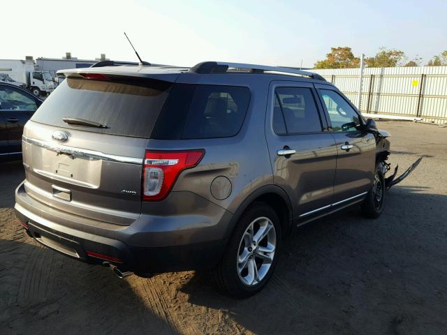 1FMHK8F8XBGA36938 - 2011 FORD EXPLORER L GRAY photo 4