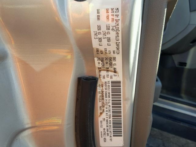 1J8HG48K08C105328 - 2008 JEEP COMMANDER BEIGE photo 10