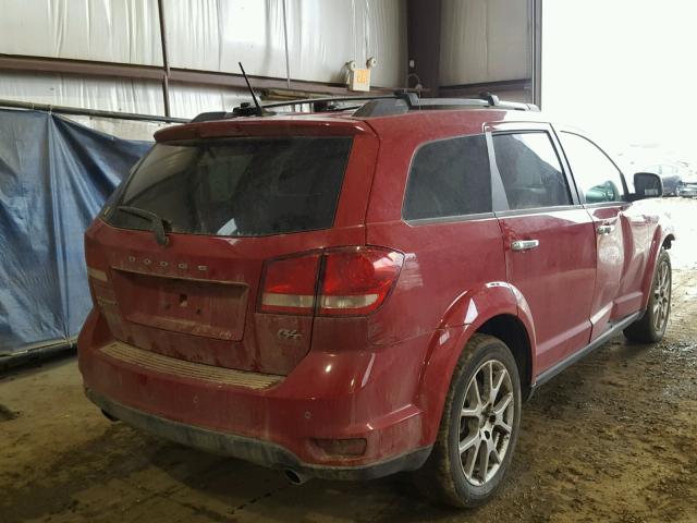 3C4PDDFGXGT134462 - 2016 DODGE JOURNEY R/ RED photo 4