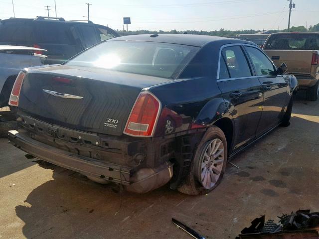 2C3CCAAG6EH378658 - 2014 CHRYSLER 300 BLACK photo 4