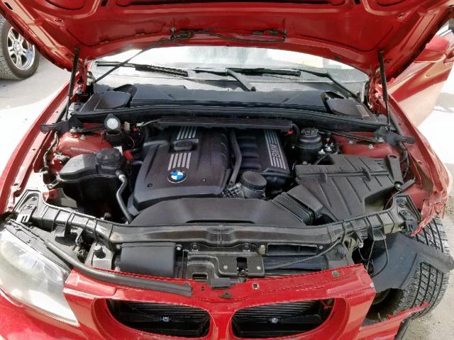 WBAUP7C50AVK76967 - 2010 BMW 128 I RED photo 7