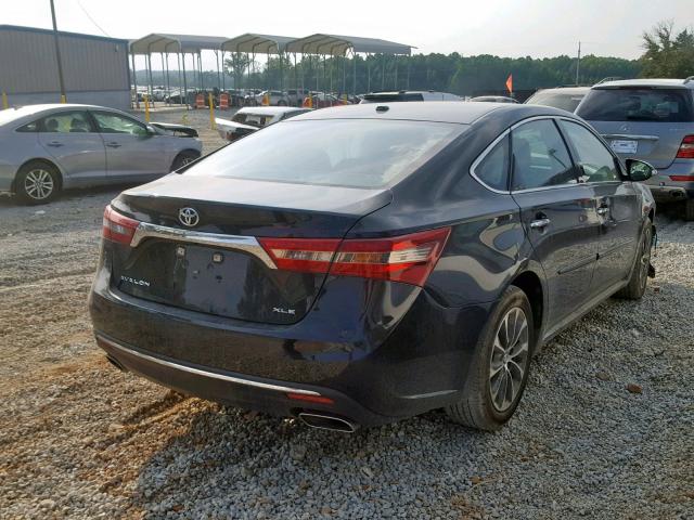 4T1BK1EB8GU213408 - 2016 TOYOTA AVALON XLE BLACK photo 4