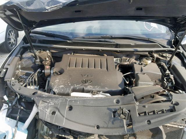 4T1BK1EB8GU213408 - 2016 TOYOTA AVALON XLE BLACK photo 7