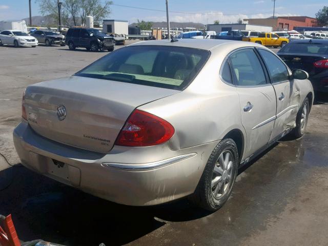 2G4WC582881250070 - 2008 BUICK LACROSSE C BEIGE photo 4