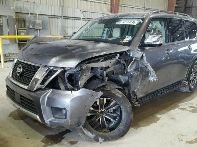 JN8AY2ND5J9051967 - 2018 NISSAN ARMADA SV GRAY photo 9