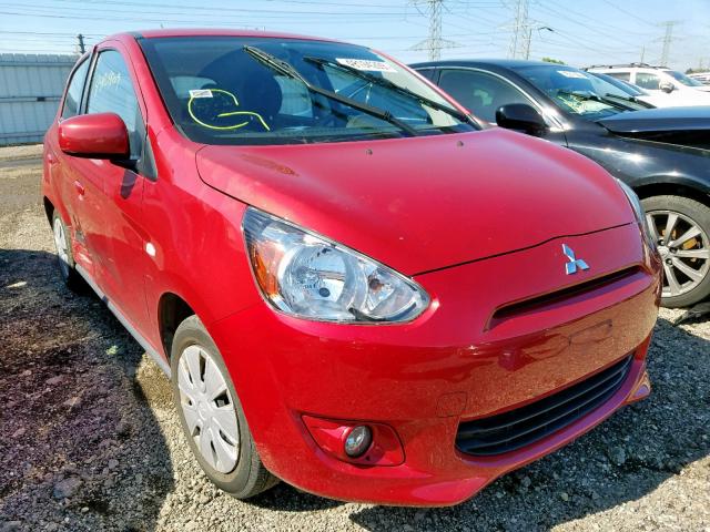 ML32A3HJ2FH030912 - 2015 MITSUBISHI MIRAGE DE RED photo 1