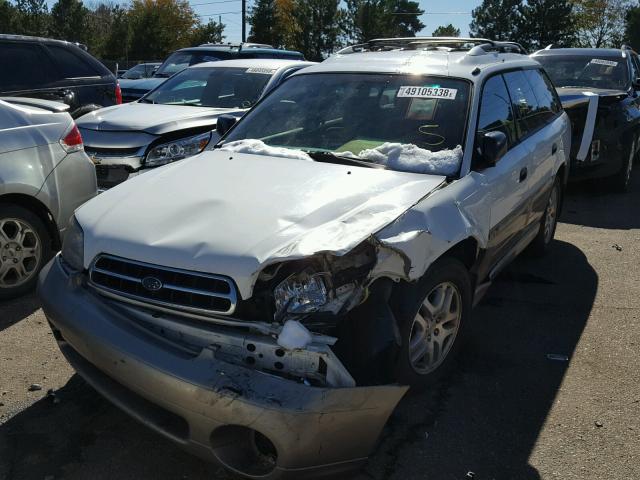 4S3BH665X16655658 - 2001 SUBARU LEGACY OUT WHITE photo 2