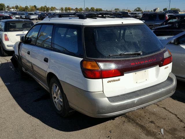 4S3BH665X16655658 - 2001 SUBARU LEGACY OUT WHITE photo 3