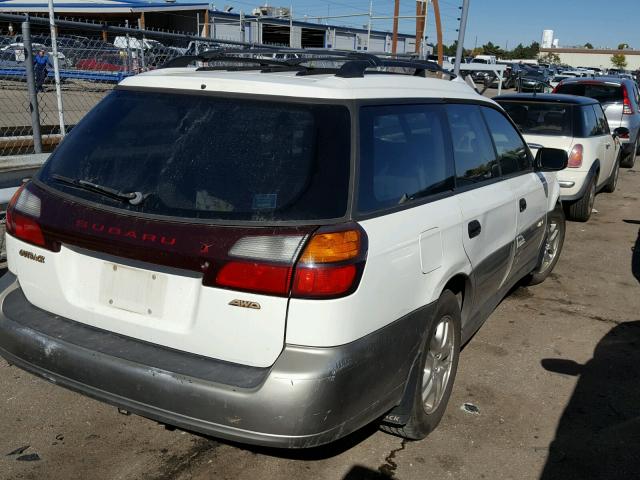 4S3BH665X16655658 - 2001 SUBARU LEGACY OUT WHITE photo 4