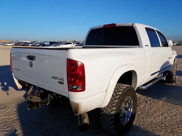 3D7KS29C96G284623 - 2006 DODGE RAM 2500 WHITE photo 4