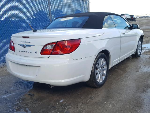 1C3BC5ED5AN142989 - 2010 CHRYSLER SEBRING TO WHITE photo 4