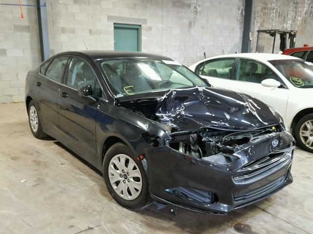 3FA6P0G7XDR122546 - 2013 FORD FUSION S BLACK photo 1