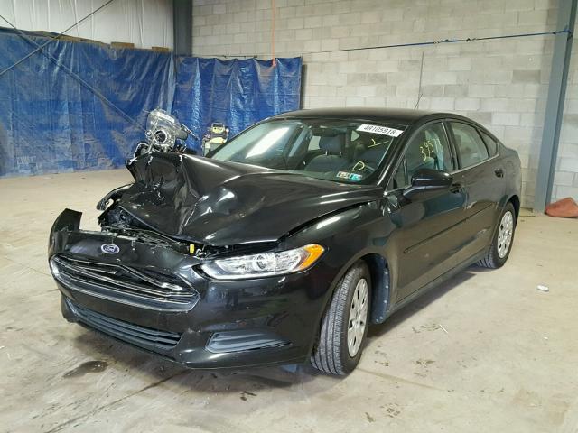 3FA6P0G7XDR122546 - 2013 FORD FUSION S BLACK photo 2