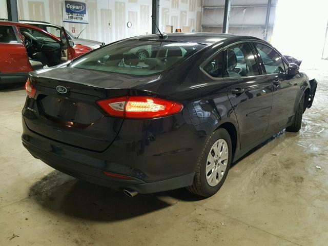 3FA6P0G7XDR122546 - 2013 FORD FUSION S BLACK photo 4