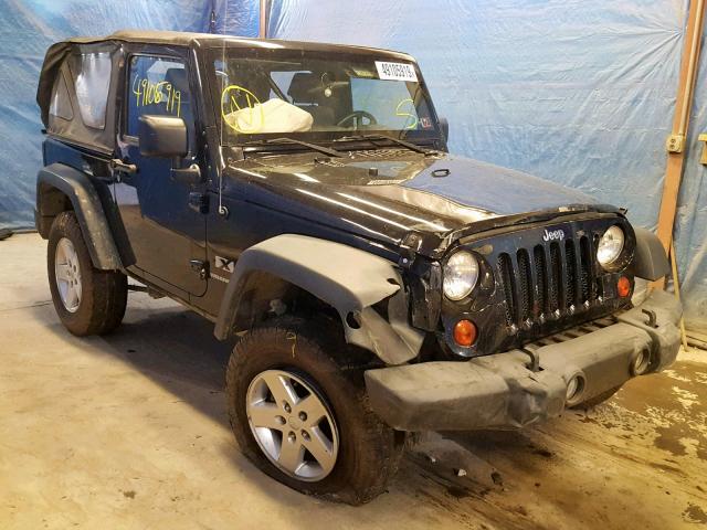 1J4FA24129L741312 - 2009 JEEP WRANGLER X BLACK photo 1