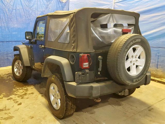 1J4FA24129L741312 - 2009 JEEP WRANGLER X BLACK photo 3