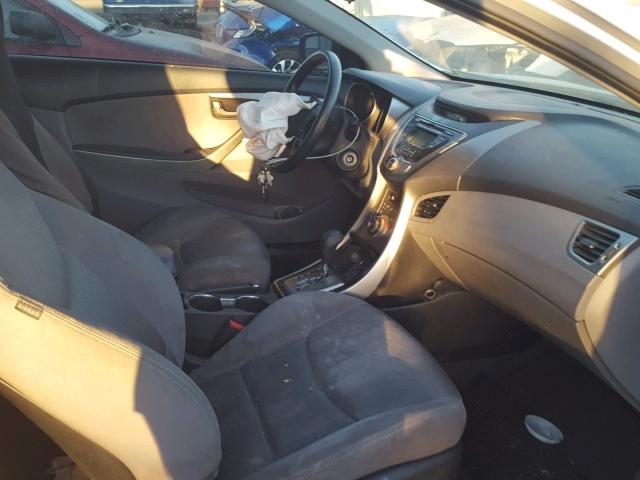 KMHDH6AE3DU001516 - 2013 HYUNDAI ELANTRA CO SILVER photo 5