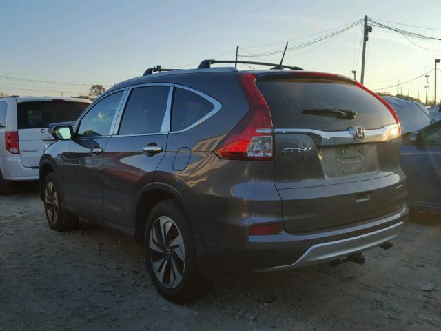 5J6RM4H9XFL099174 - 2015 HONDA CR-V TOURI GRAY photo 3