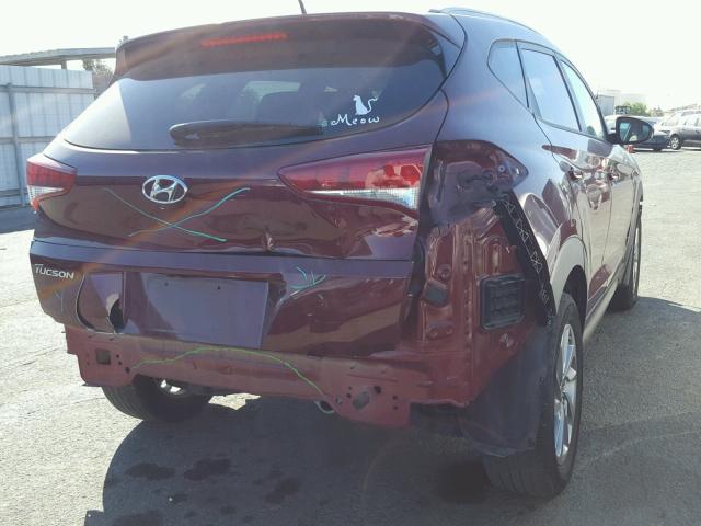 KM8J33A43GU238261 - 2016 HYUNDAI TUCSON LIM BURGUNDY photo 4