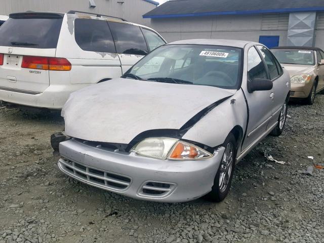 1G1JC524027265349 - 2002 CHEVROLET CAVALIER B SILVER photo 2