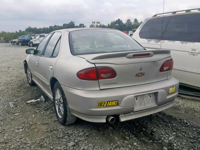 1G1JC524027265349 - 2002 CHEVROLET CAVALIER B SILVER photo 3