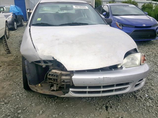 1G1JC524027265349 - 2002 CHEVROLET CAVALIER B SILVER photo 9