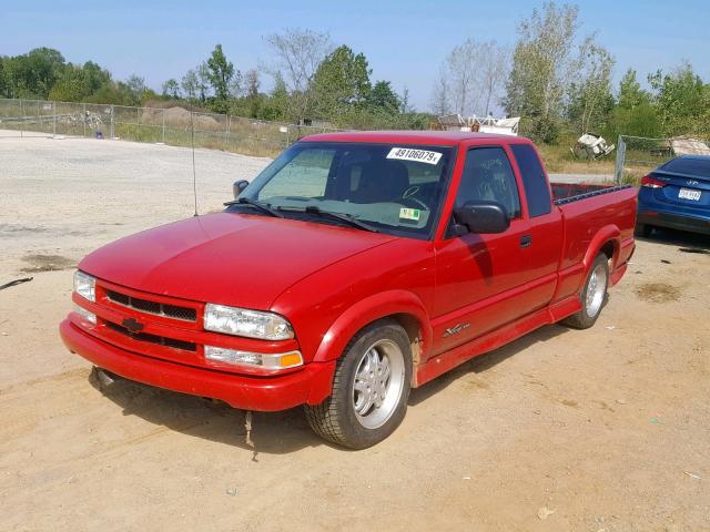 1GCCS19W6Y8260016 - 2000 CHEVROLET S TRUCK S1 RED photo 2