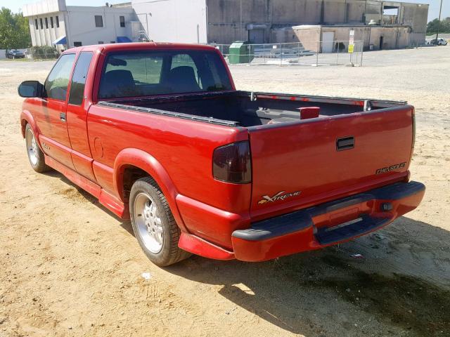 1GCCS19W6Y8260016 - 2000 CHEVROLET S TRUCK S1 RED photo 3