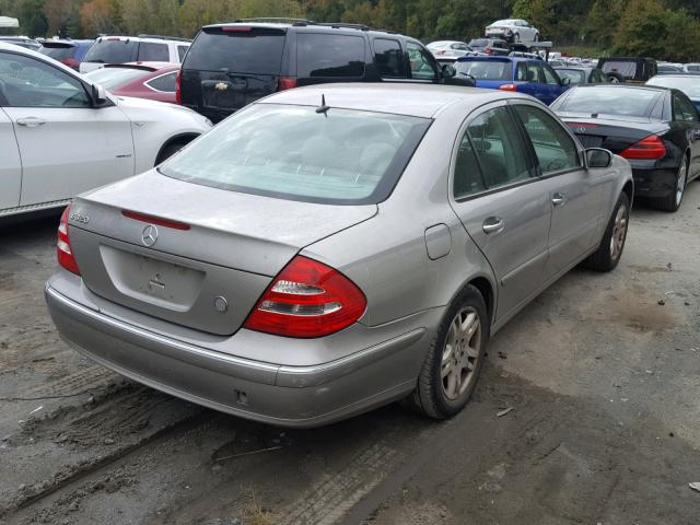 WDBUF65JX3A243915 - 2003 MERCEDES-BENZ E 320 GRAY photo 4