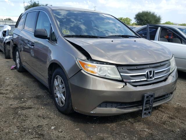 5FNRL5H25CB096327 - 2012 HONDA ODYSSEY LX GOLD photo 1