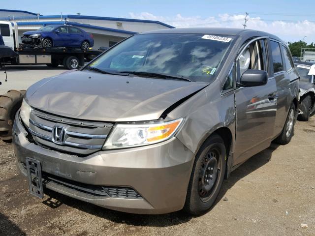 5FNRL5H25CB096327 - 2012 HONDA ODYSSEY LX GOLD photo 2