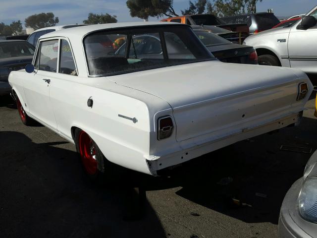 302110108909 - 1963 CHEVROLET NOVA WHITE photo 3